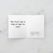 Kerstgroetkaart: Mijnheer en Mevrouw Frosty Feestdagen Kaart (Binnen)