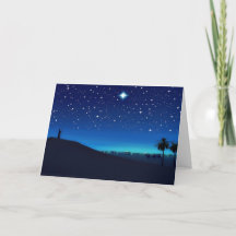 Kerstgroetkaart Ster boven Bethlehem