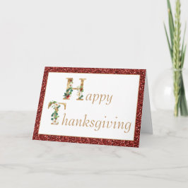 Kerstgroetkaart van het Amerikaanse Thanksgiving-f Kaart