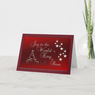 Kerstgroetkaart/Vreugde aan de Wereld Feestdagen Kaart