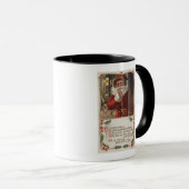 KerstgroetKerstman met hand op baard Mok (Voorkant rechts)