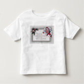 KerstgroetKlein Kind met papier Kinder Shirts (Voorkant)