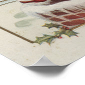 KerstgroetKleine kinderenChimney Poster (Hoek)