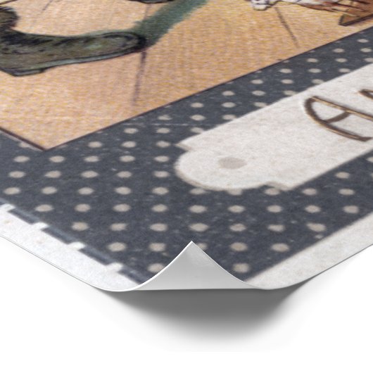 KerstgroetSinterkletsen Poster (Hoek)