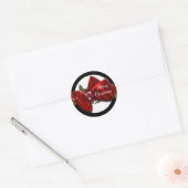 Kerstgroetzegels PERSONALISEREN Ronde Sticker (Envelop)