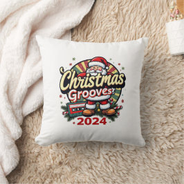 Kerstgroeven Retro Kussen: Gezellige Vakantie Nost Kussen