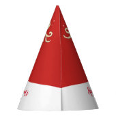 Kerstgrote geweien renderen rode naam pet feesthoedjes (Achterkant)