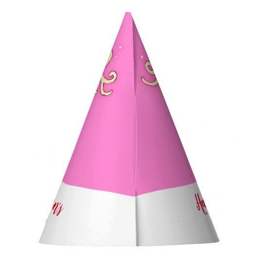 Kerstgrote geweien rendierroze naam pet feesthoedjes (Achterkant)