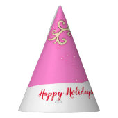 Kerstgrote geweien rendierroze naam pet feesthoedjes (Links)