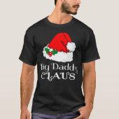 Kerstgrote papa Claus Matching Pajama Santa Ha T-shirt (Voorkant)