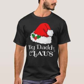 Kerstgrote papa Claus Matching Pajama Santa Ha T-shirt