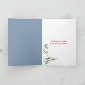 Kerstgrote vuurtoren in de winter feestdagen kaart (Binnen)