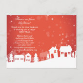 Kerstgrußkarte Onroerend goed Briefkaart (Achterkant)