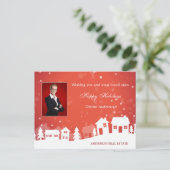 Kerstgrußkarte Onroerend goed Briefkaart (Staand voorkant)