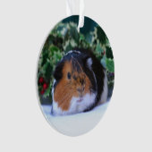 KerstGuinee Pig Ornament (voorkant)