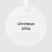 KerstGuinee Pig Ornament (achterkant)