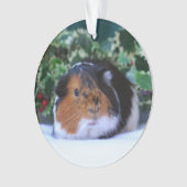 KerstGuinee Pig Ornament (voorkant)