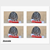 KerstGuinee Rechthoekige Sticker (Vel)