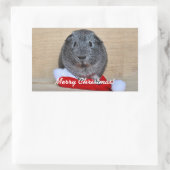 KerstGuinee Rechthoekige Sticker (Tas)