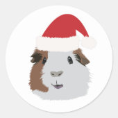 KerstGuinee Ronde Sticker (Voorkant)