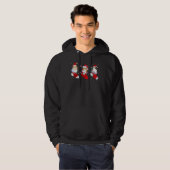 KerstGuinee-sokken Varken Pajama kerstkerstkerstke Hoodie (Voorkant volledig)