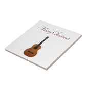 Kerstguitar Musical Festive Typography Tegeltje (Zijkant)