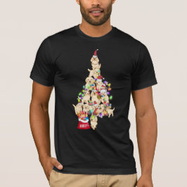 Kerstgulden rekwalserij Dog Puppy Cute T-shirt