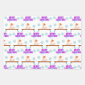 Kerstgymnastiek Inpakpapier Vel (Voorkant 2)