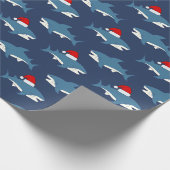 kersthaai cadeaupapier (Hoek)