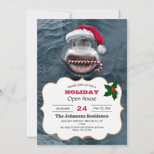 kersthaai kaart (Voorkant)