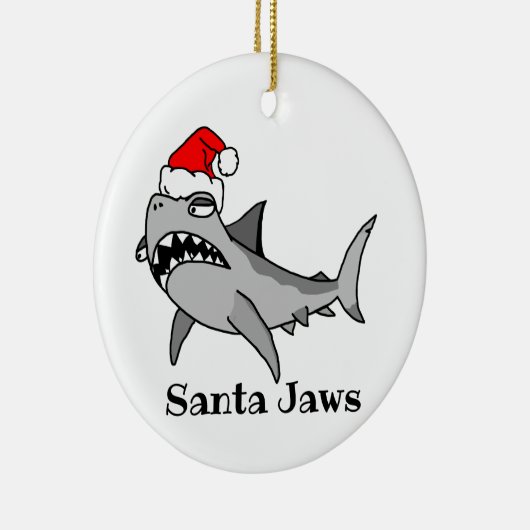 kersthaai keramisch ornament (Rechts)