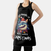 Kersthaai Kerstman hoed Kerstmis Kerstman Jaws Gra Schort (Insitu)