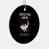 Kersthaai met lelijke kerst keramisch ornament (Rechts)