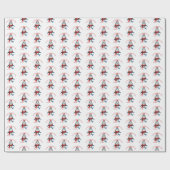 Kersthaai – niet open cadeaupapier (Vlak)