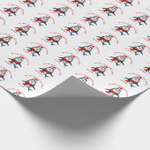 Kersthaai – niet open cadeaupapier (Hoek)