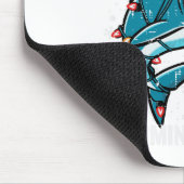 Kersthaai Santa Jaws Xmas Mannen Boys Kinder Jou Muismat (Hoek)