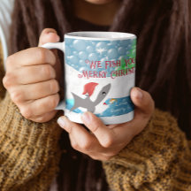 Kersthaai Wij vissen u een vrolijk kerstfeest