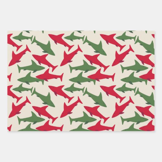 Kersthaaien Inpakpapier Vel (Voorkant 2)