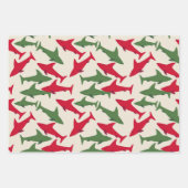 Kersthaaien Inpakpapier Vel (Voorkant)