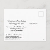 Kersthaaien met een leuk kerstgruß, persoonlijk ge feestdagenkaart (Achterkant)