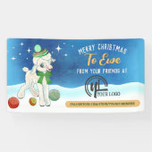 Kersthaakhaakjes breien show voor thuisgangers spandoek (Horizontaal)