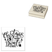 kersthaar Dont Care Rubberstempel (Gestempeld)