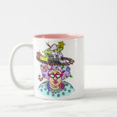 Kersthaar Tweekleurige Koffiemok (Links)