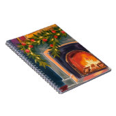 Kersthaard | Kerstslinger Schilderij Notitieboek (Rechterzijde)
