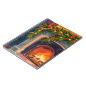 Kersthaard | Kerstslinger Schilderij Notitieboek (Linkerzijde)