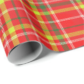 Kersthaard Plaid Cadeaupapier (Rol Hoek)
