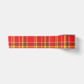 Kersthaard Plaid Satijnen Lint (Voorkant)