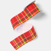 Kersthaard Plaid Satijnen Lint (Achterkant)