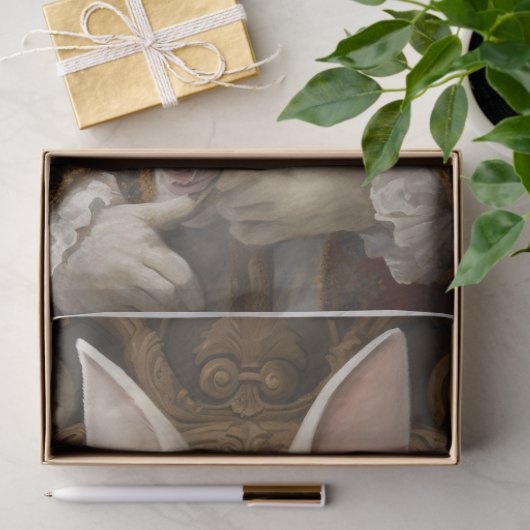 Kersthaas 2 tissuepapier (Geschenk)