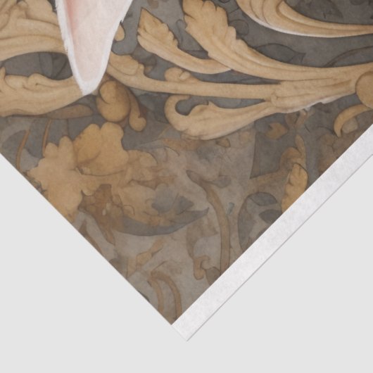 Kersthaas 4 tissuepapier (Detail)